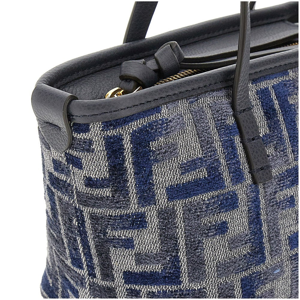 FF chenille mini 'Roll' shopping bag