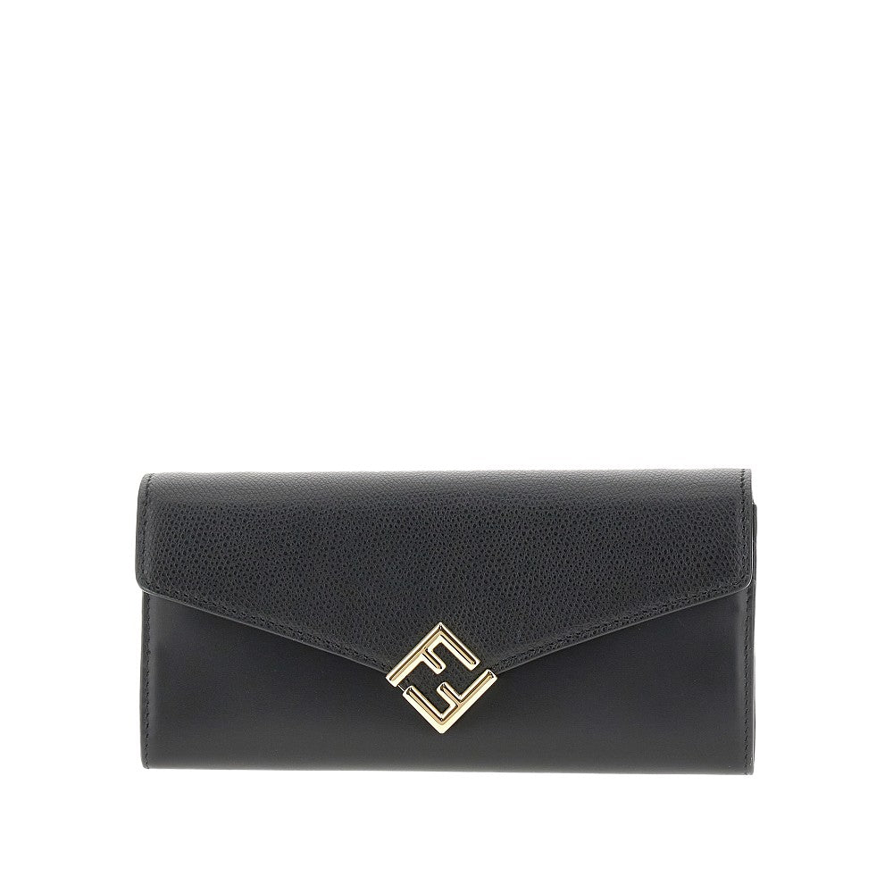 'FF Diamond' clutch wallet with chain