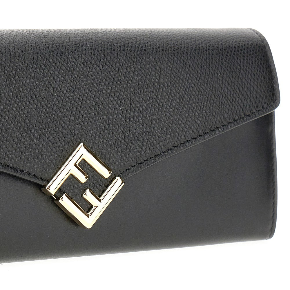 'FF Diamond' clutch wallet with chain
