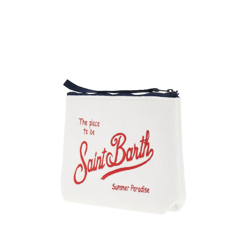 Sapore di Mare embroidery 'Aline' terry pouch