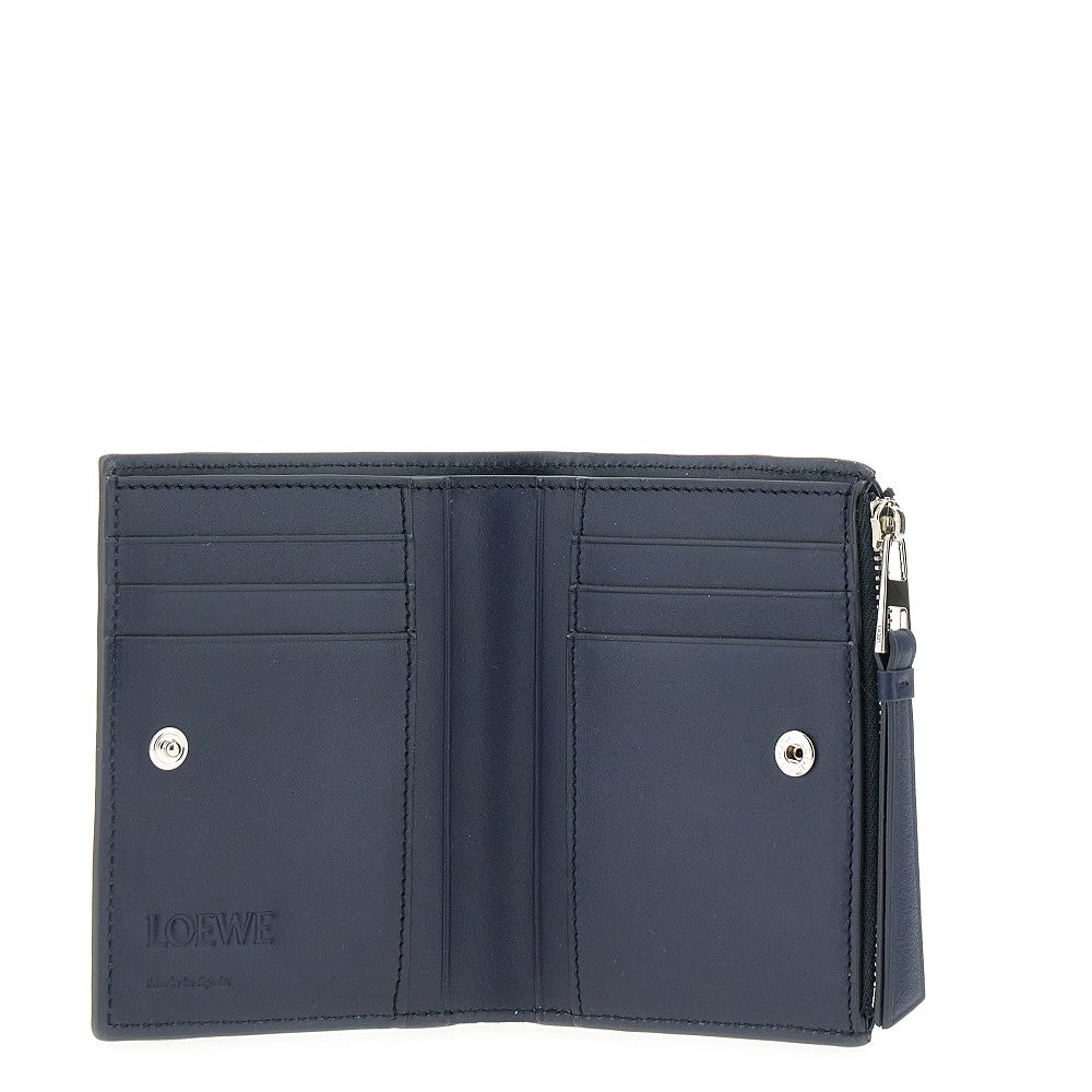 'Puzzle Edge' leather compact wallet