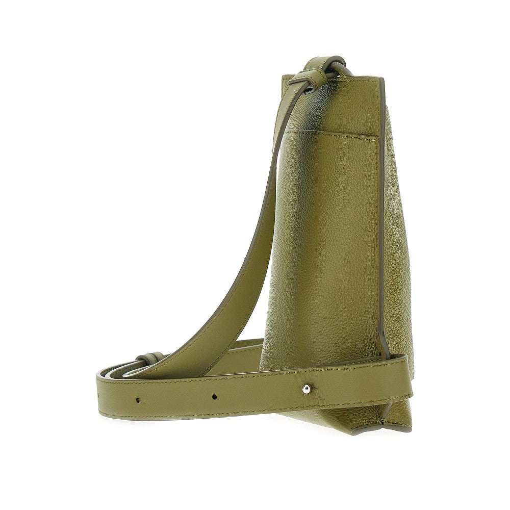 Pouch 'Vertical T Pocket' in pelle martellata