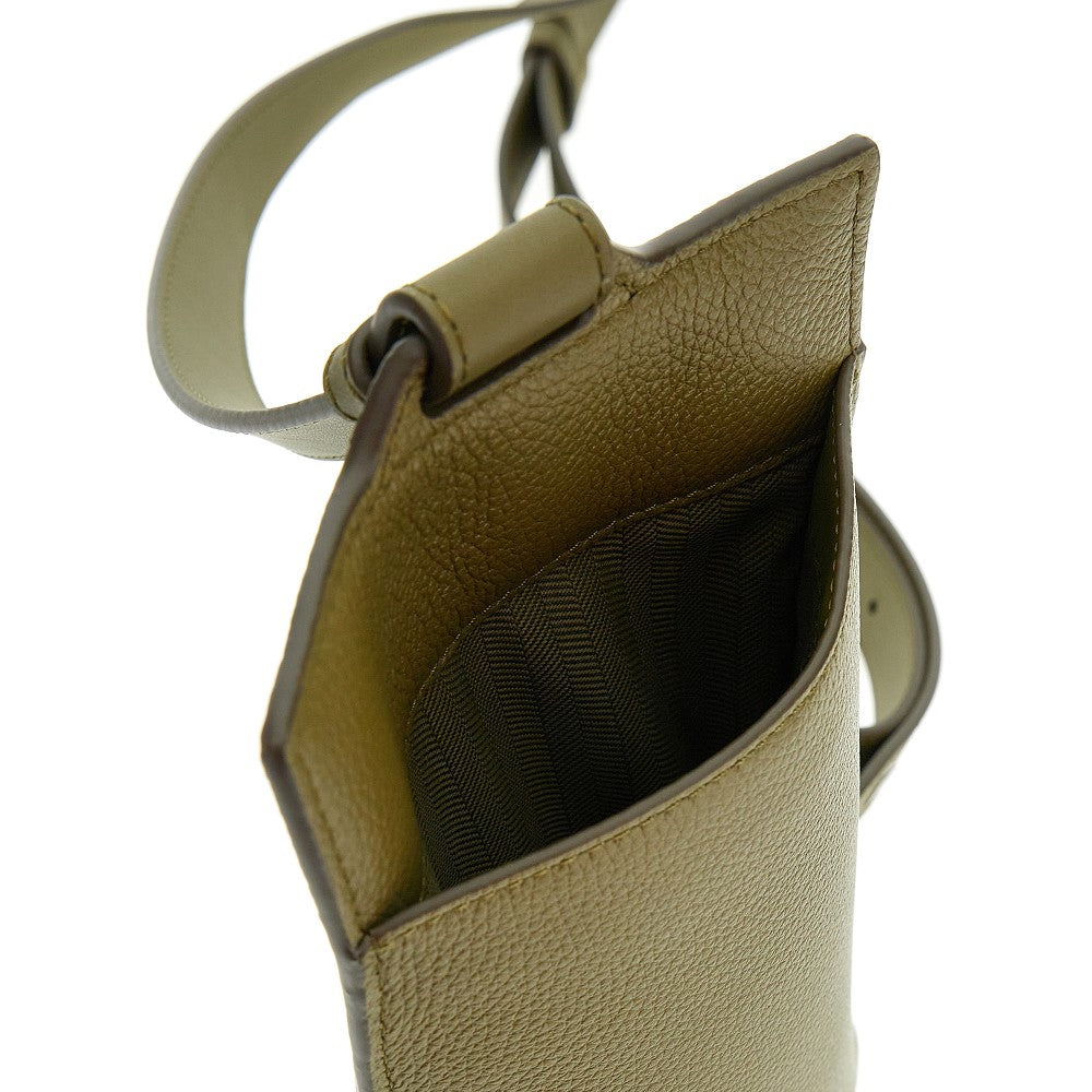 Pouch 'Vertical T Pocket' in pelle martellata