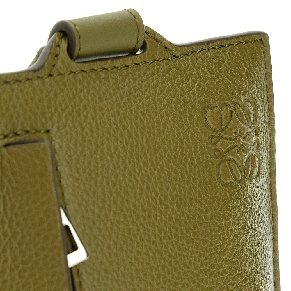 Pouch 'Vertical T Pocket' in pelle martellata