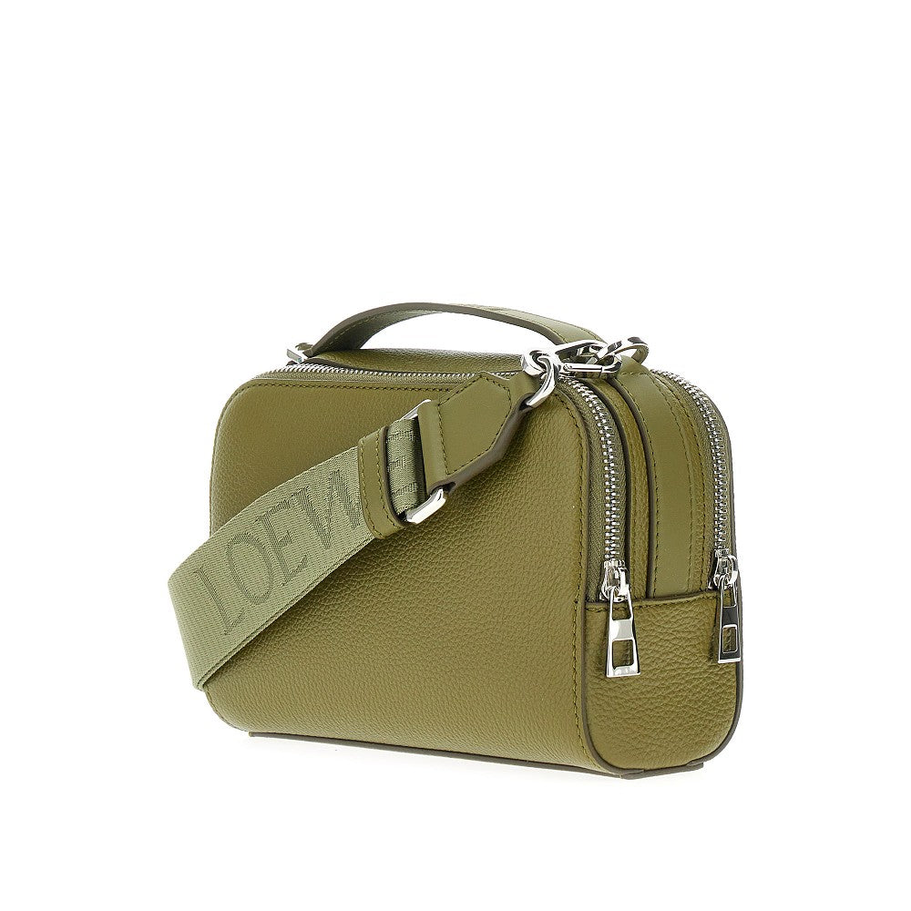Grained leather mini crossbody bag