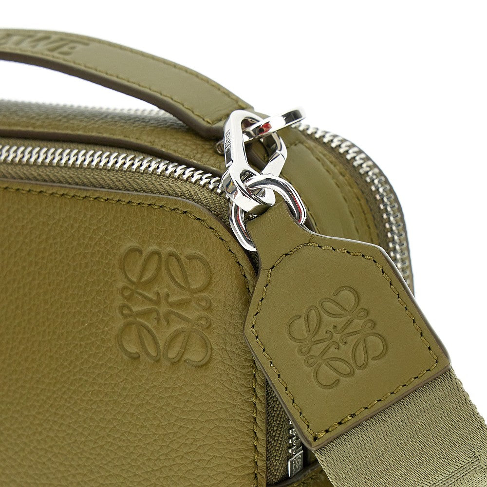 Grained leather mini crossbody bag