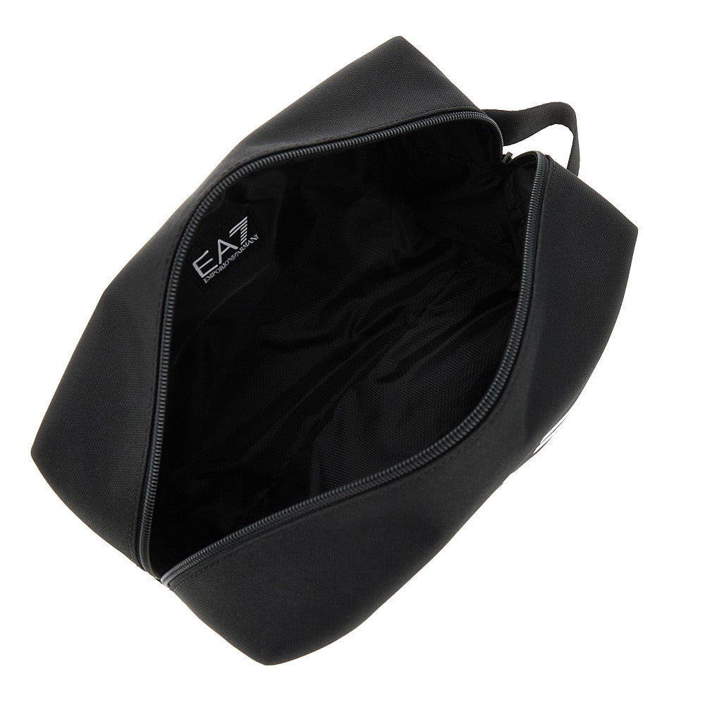 Beauty case in tela con stampa logo
