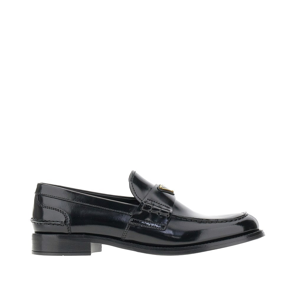Spazzolato leather loafers