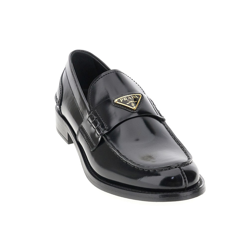 Spazzolato leather loafers