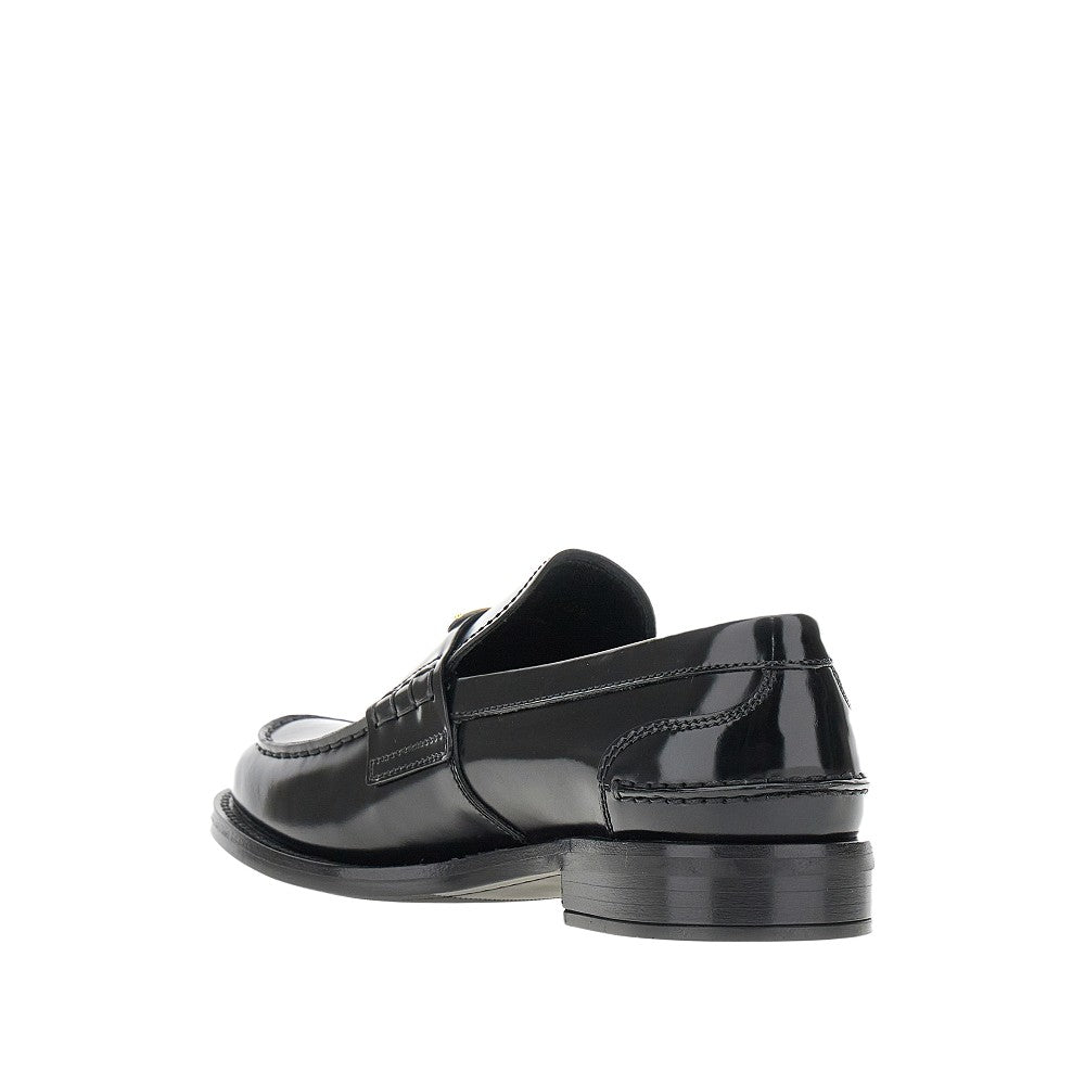 Spazzolato leather loafers