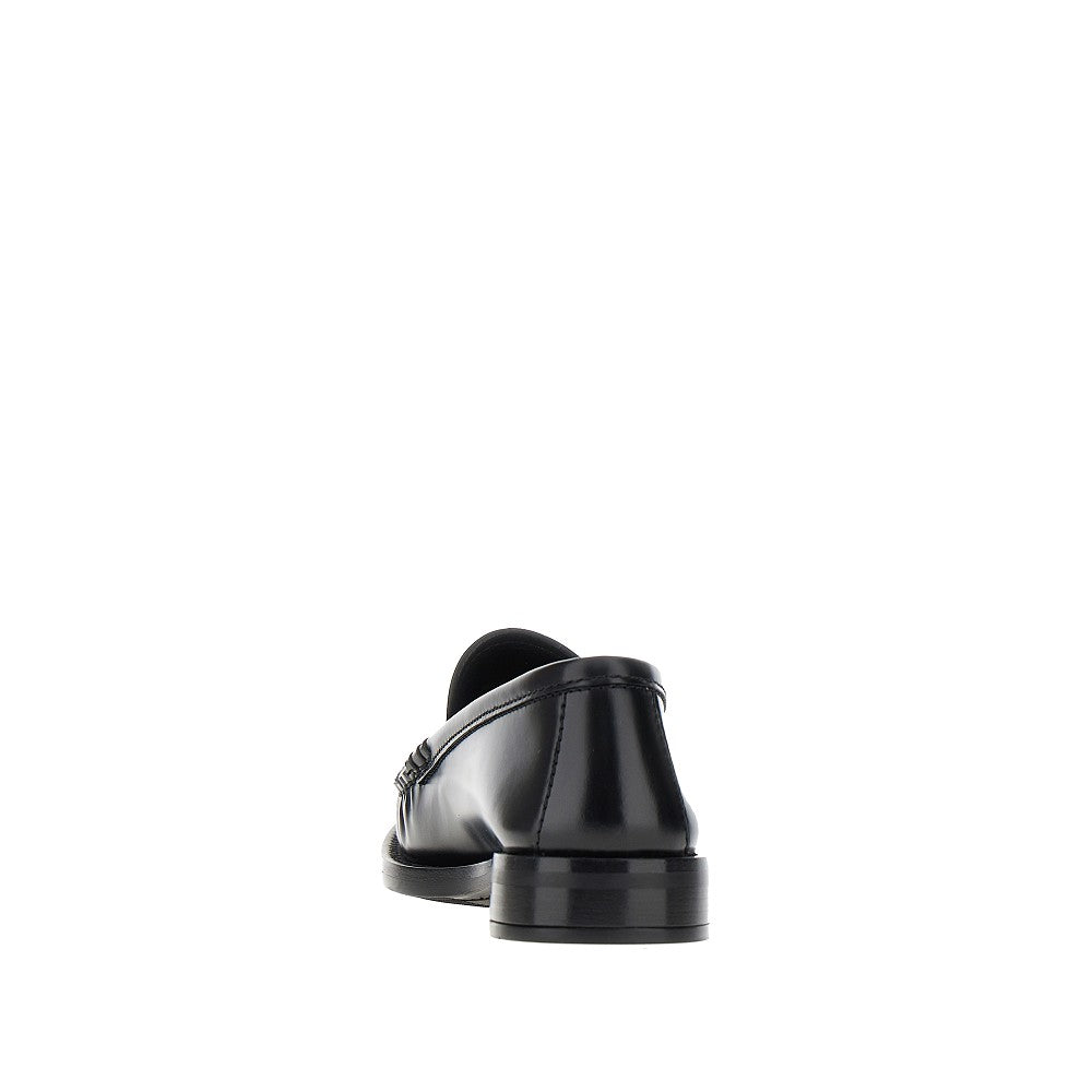 Spazzolato leather loafers