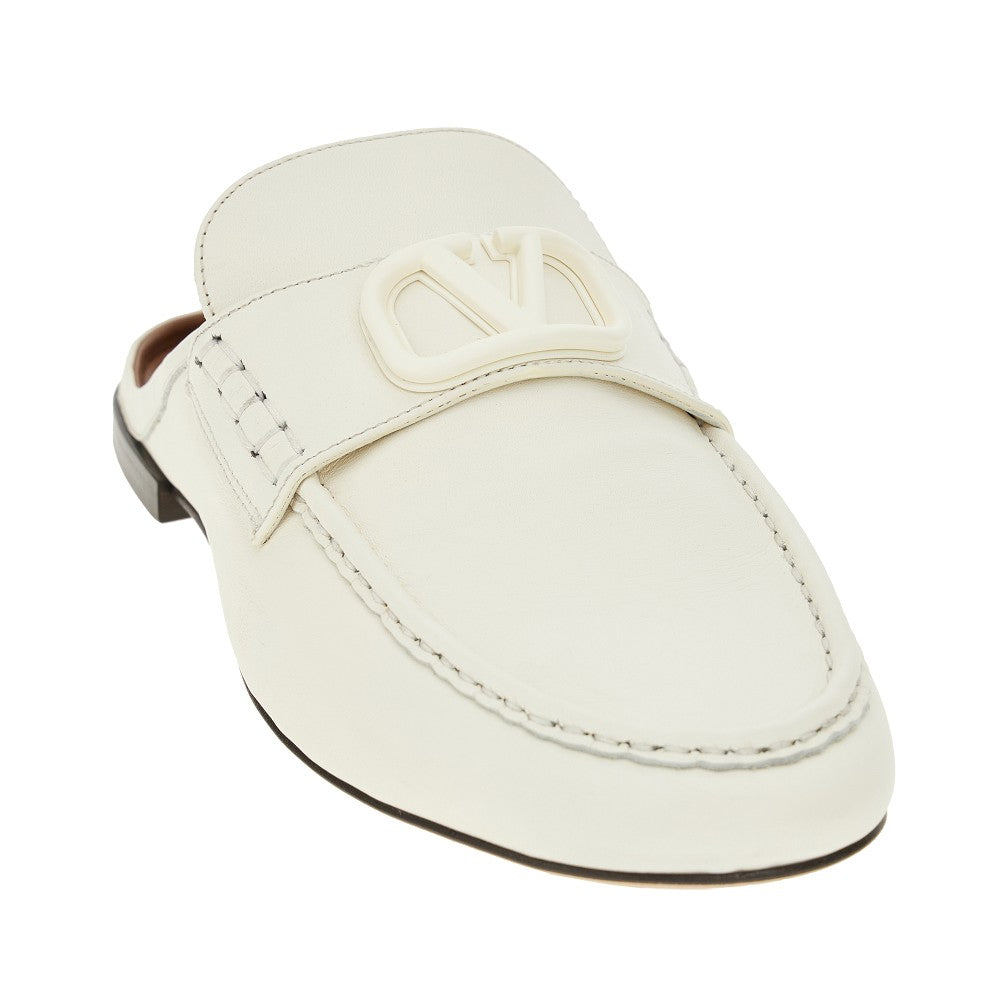 Mocassino sabot in pelle 'VLogo Signature'