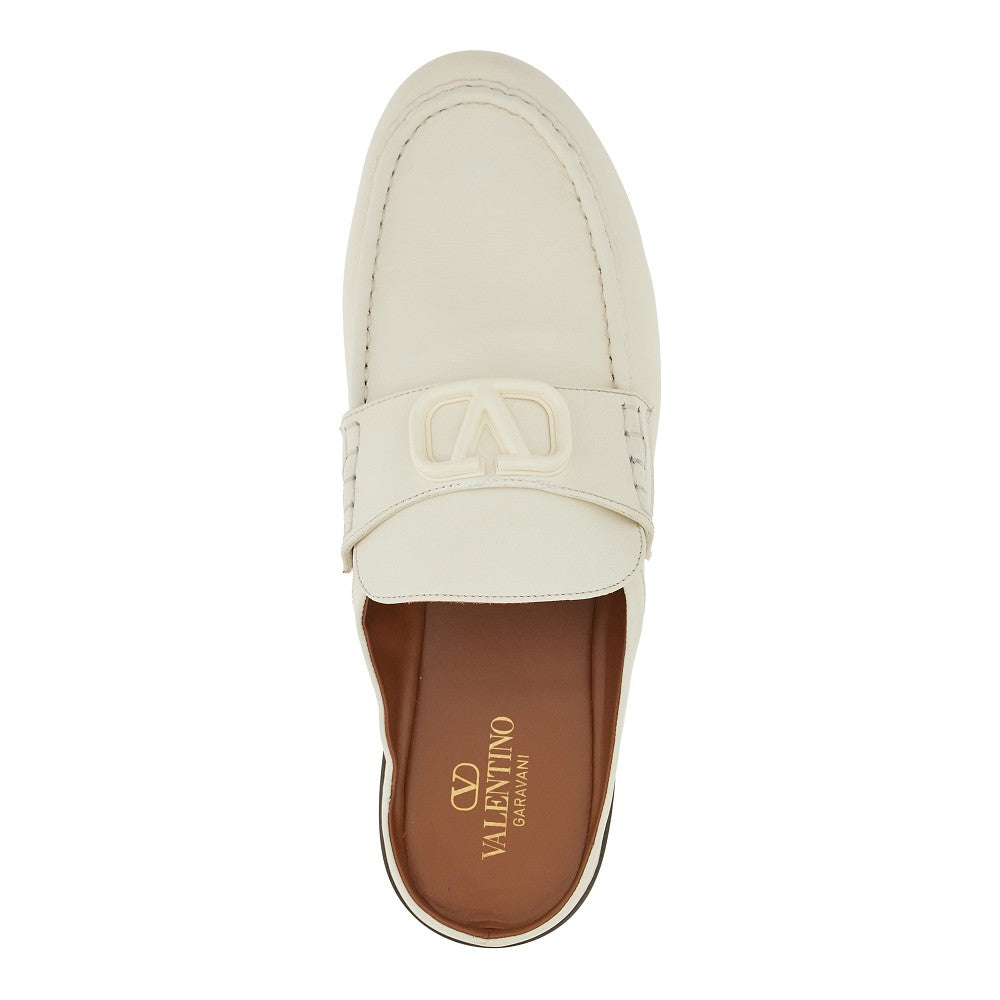 Mocassino sabot in pelle 'VLogo Signature'