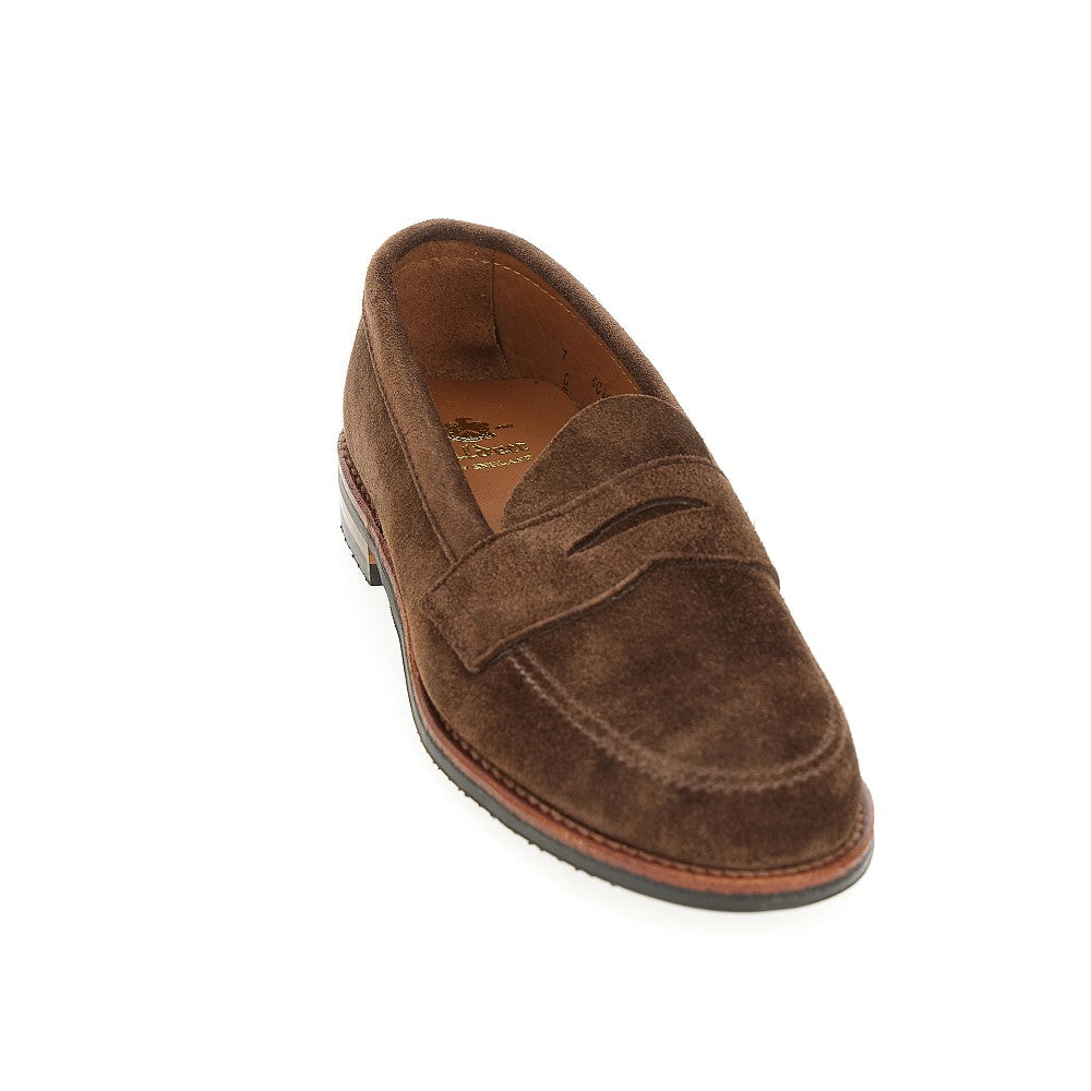 Penny loafers in pelle scamosciata