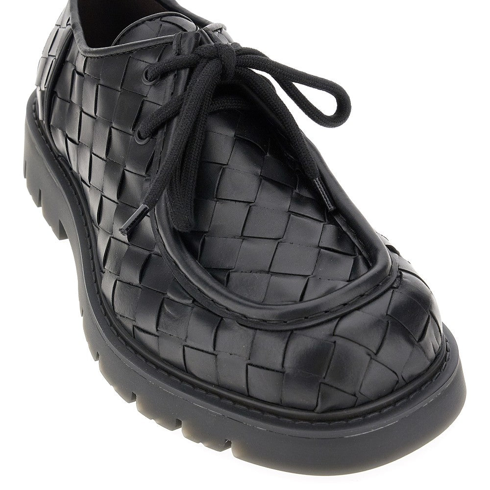 Stringate 'Haddock' in pelle Intrecciato