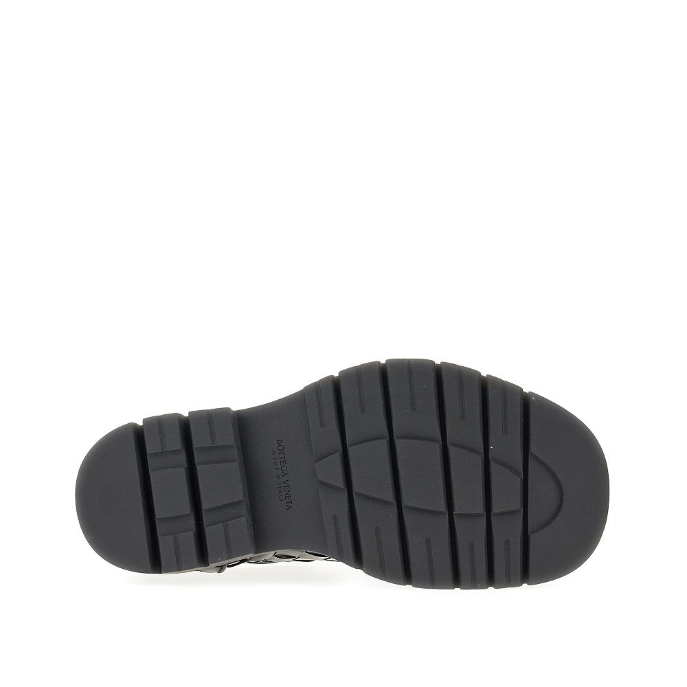 Stringate 'Haddock' in pelle Intrecciato