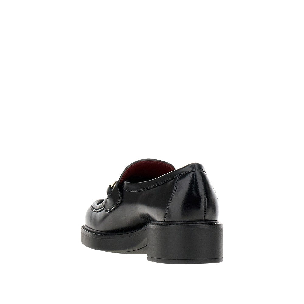 Leather loafers with Horsebit detail