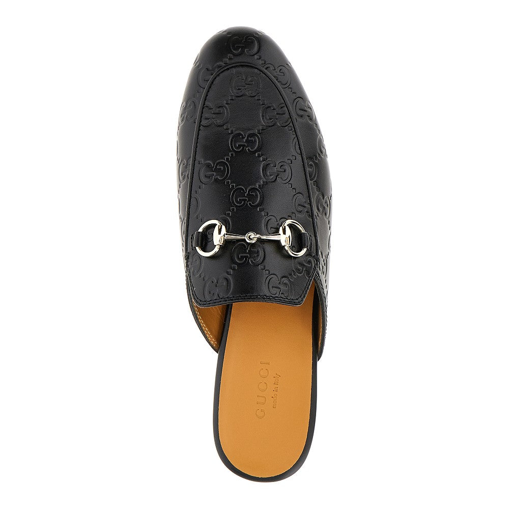 Leather 'Princetown' sabot with Horsebit