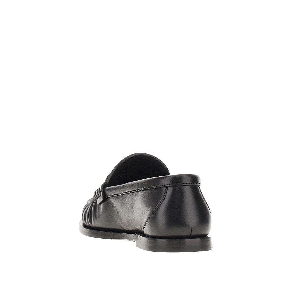 Mocassini in pelle con logo Cassandre