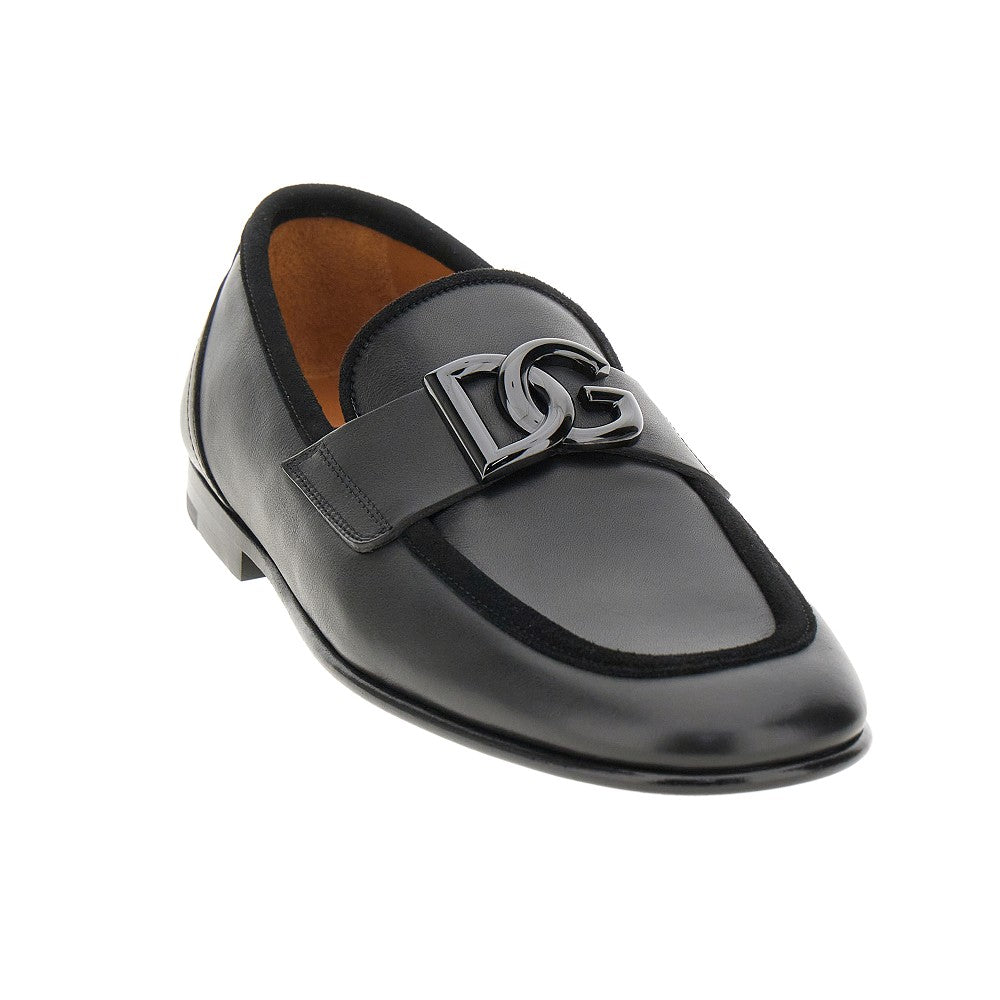 Mocassini pantofola in pelle
