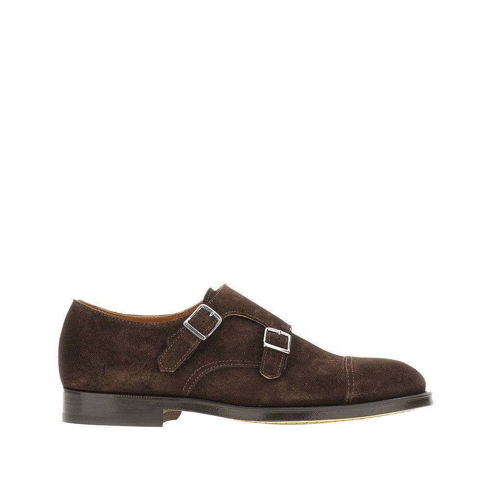 Scarpa Double Monkstrap in pelle scamosciata