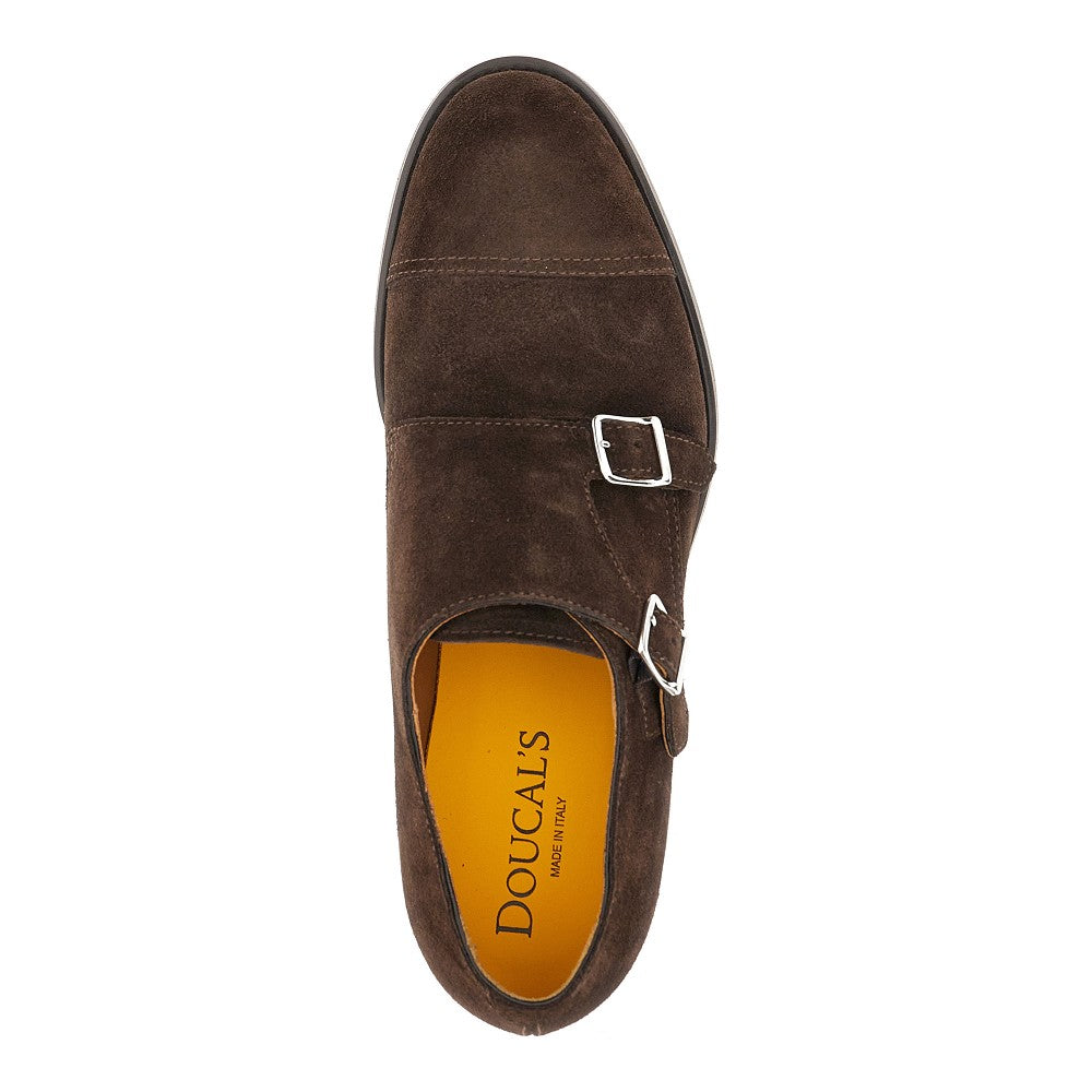 Suede leather Double Monkstrap shoes