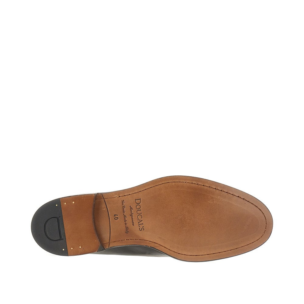 Mocassini Double Monk Strap in pelle