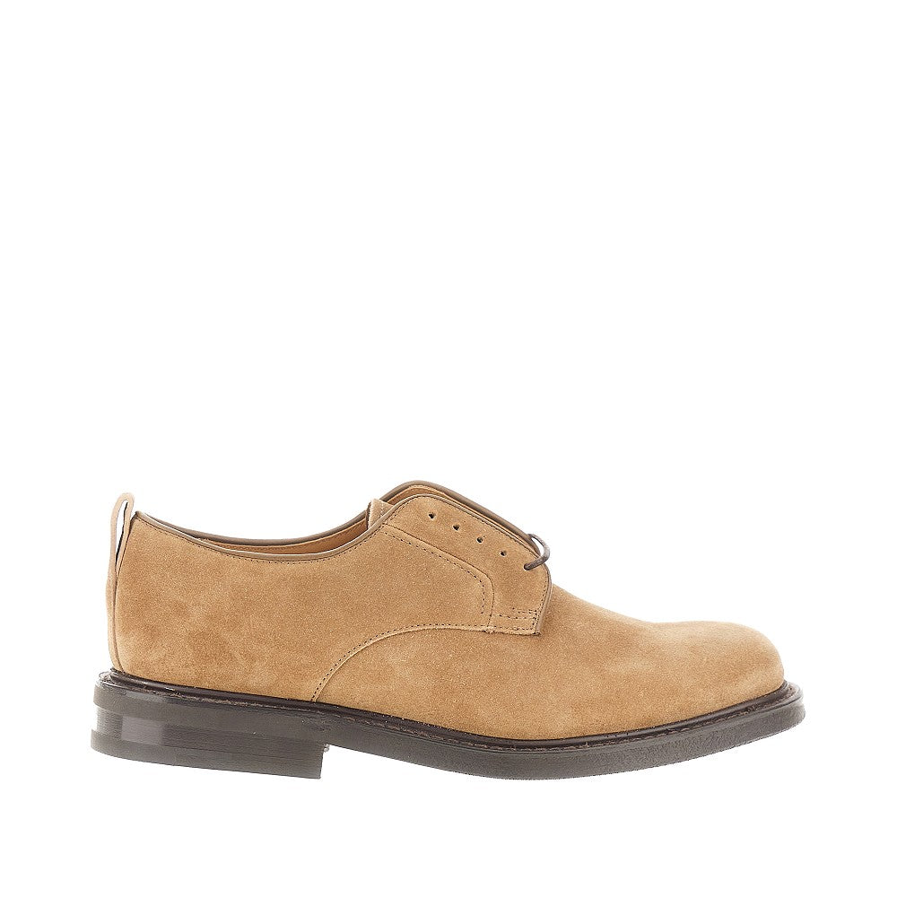 Stringate in pelle scamosciata