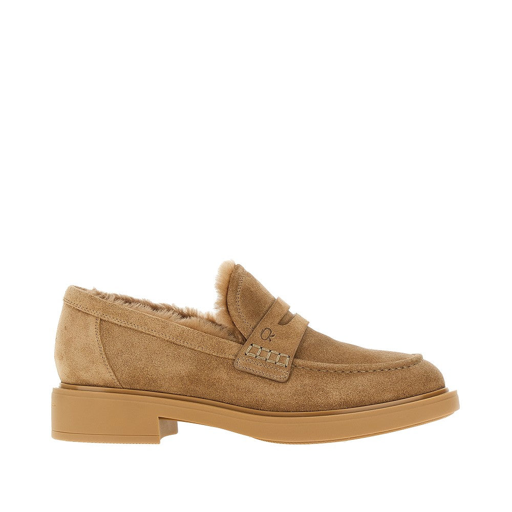 'Harris' fur-lined loafers