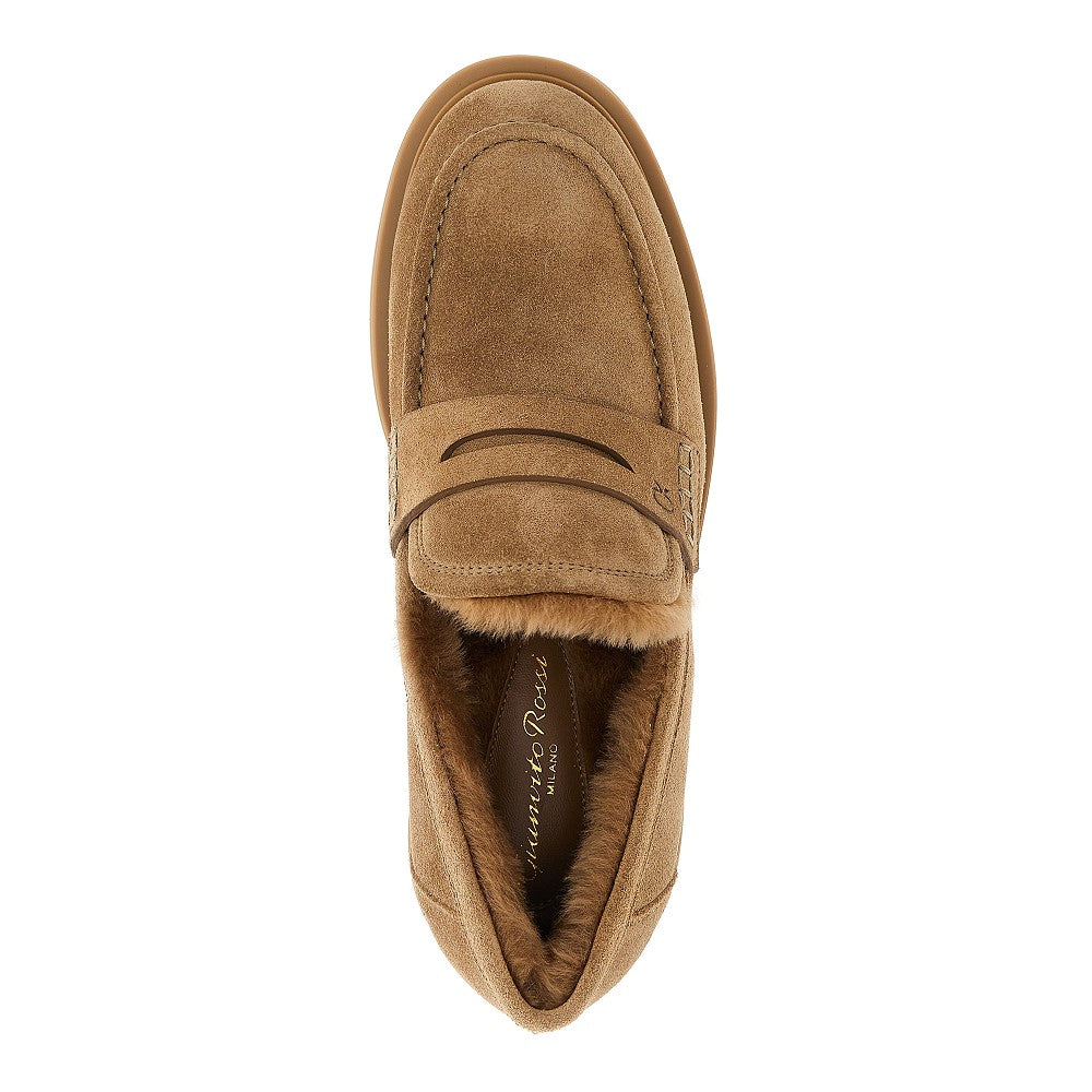 'Harris' fur-lined loafers