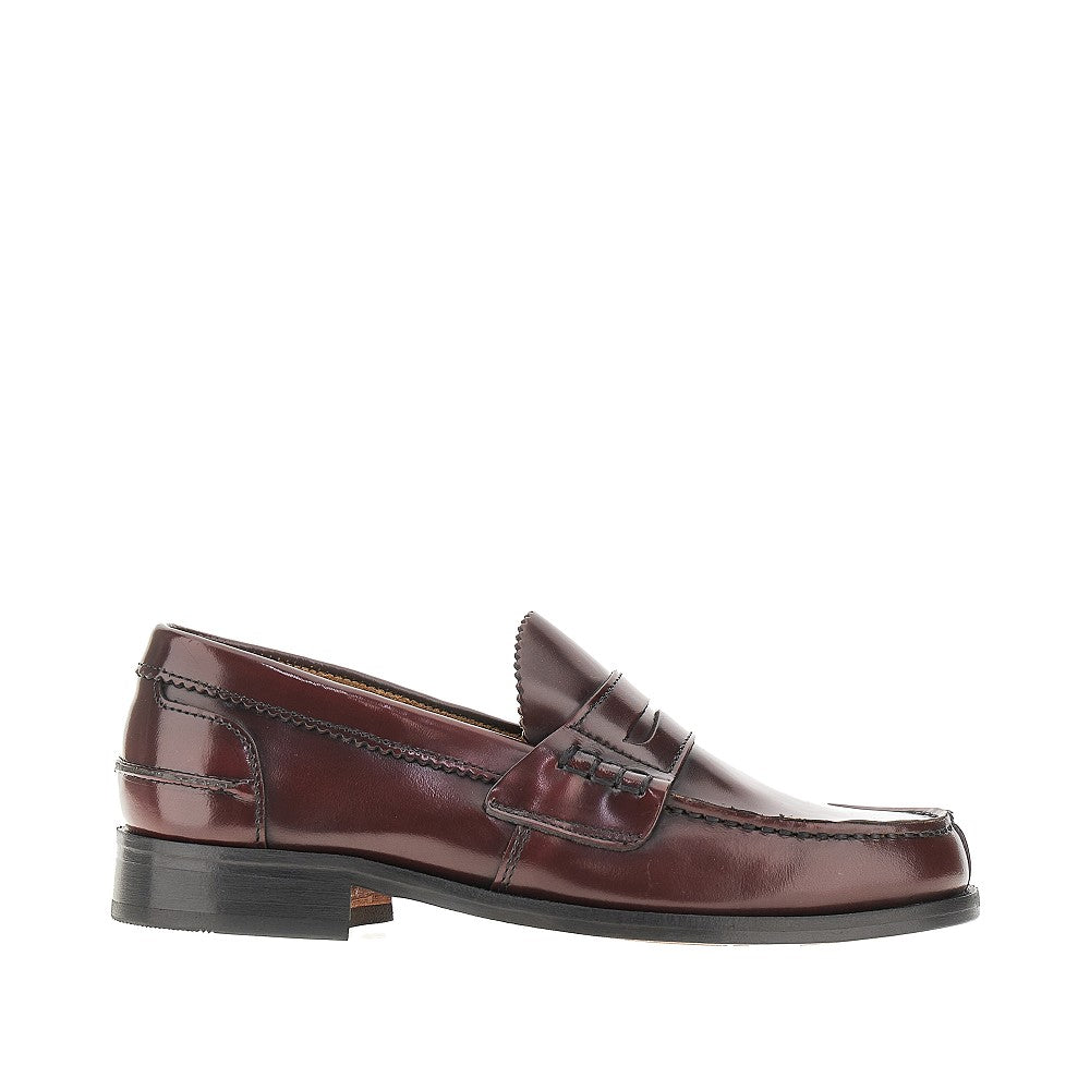 Fumé spazzolato leather penny loafers