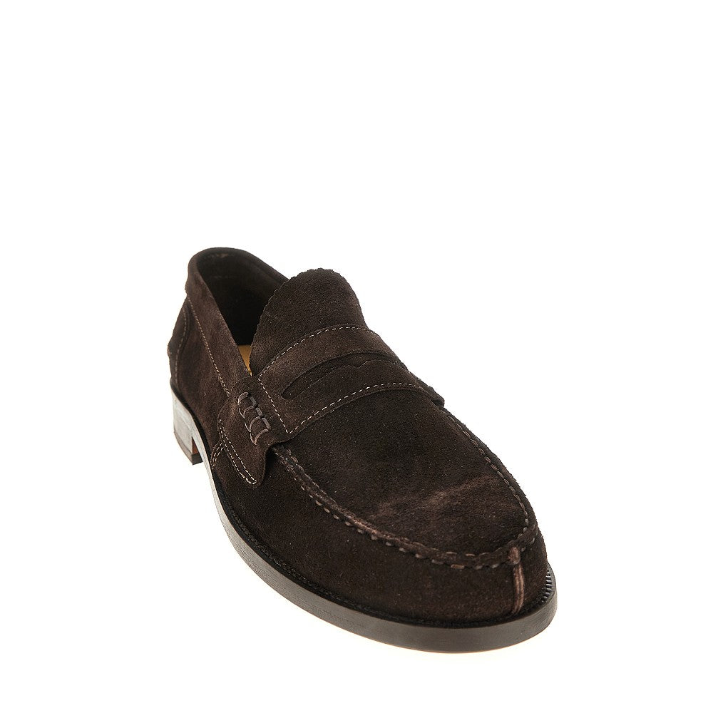 Penny loafer in pelle scamosciata