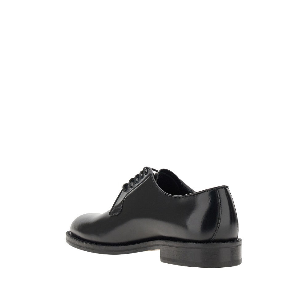 Stringate Derby in pelle spazzolata
