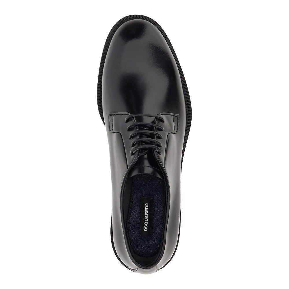 Stringate Derby in pelle spazzolata