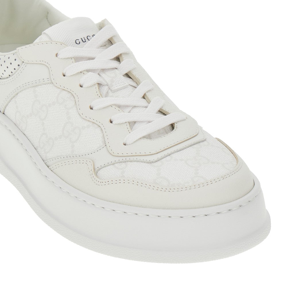 Sneakers in tessuto GG e pelle