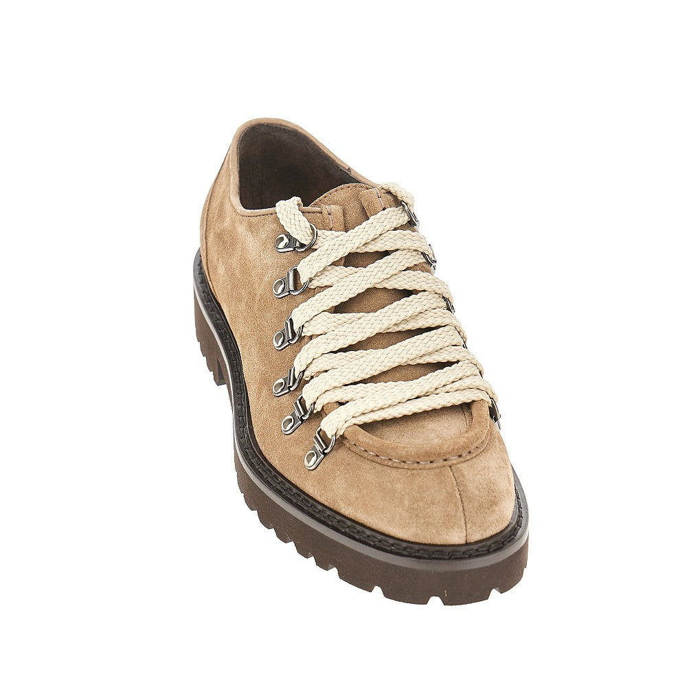 Stringate Derby in pelle scamosciata
