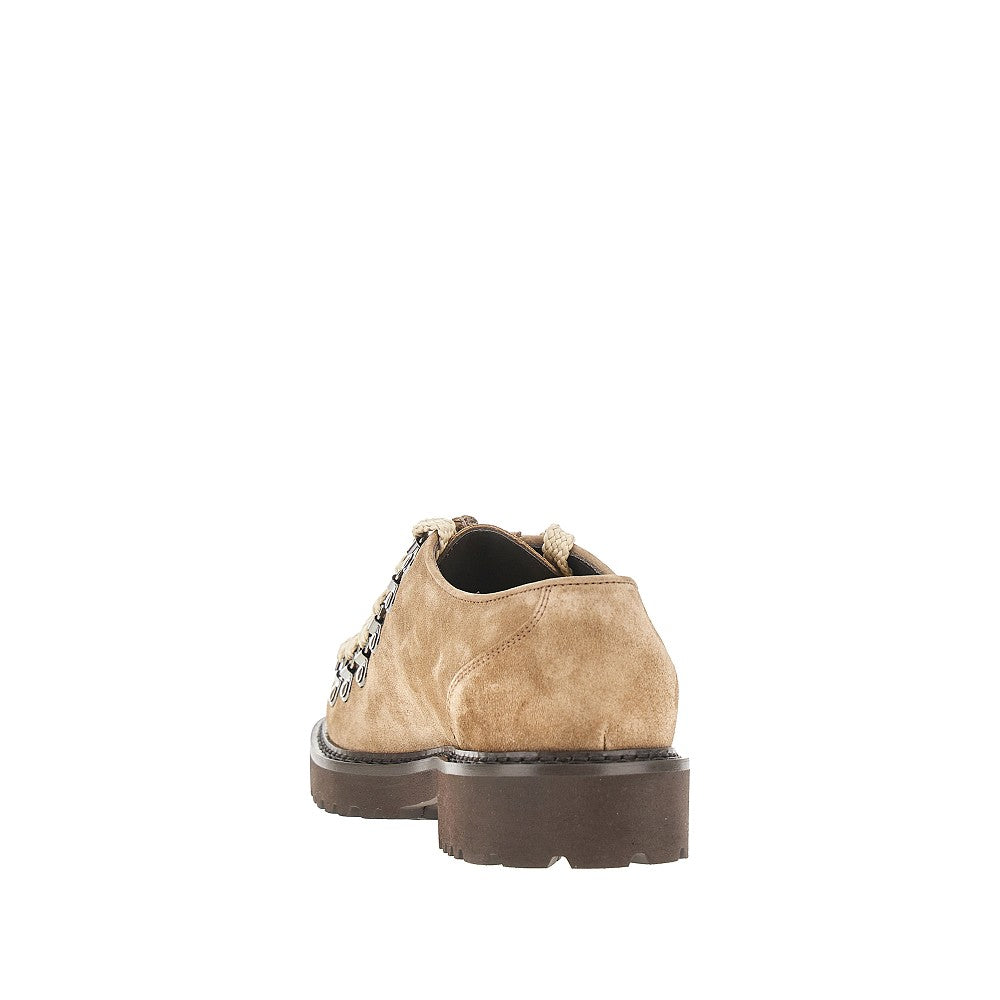 Stringate Derby in pelle scamosciata