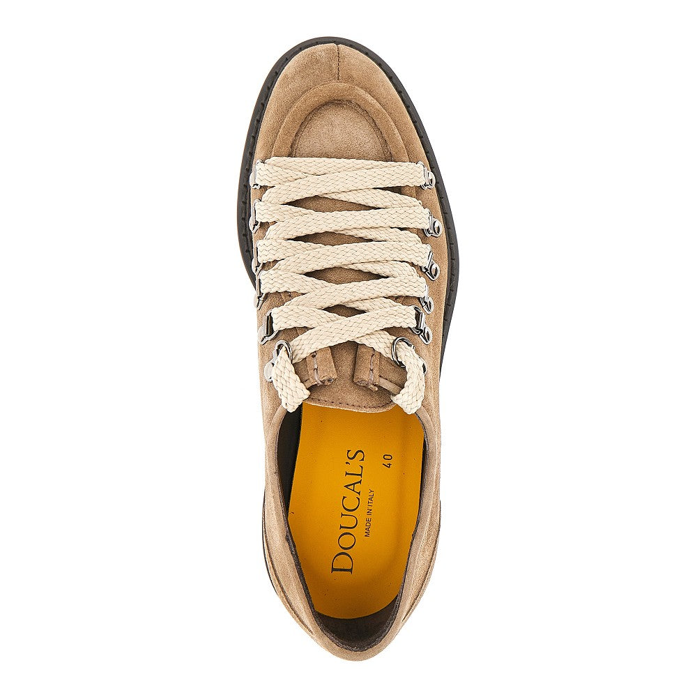 Stringate Derby in pelle scamosciata