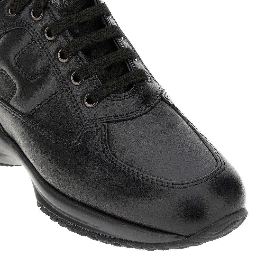 Interactive' leather sneakers