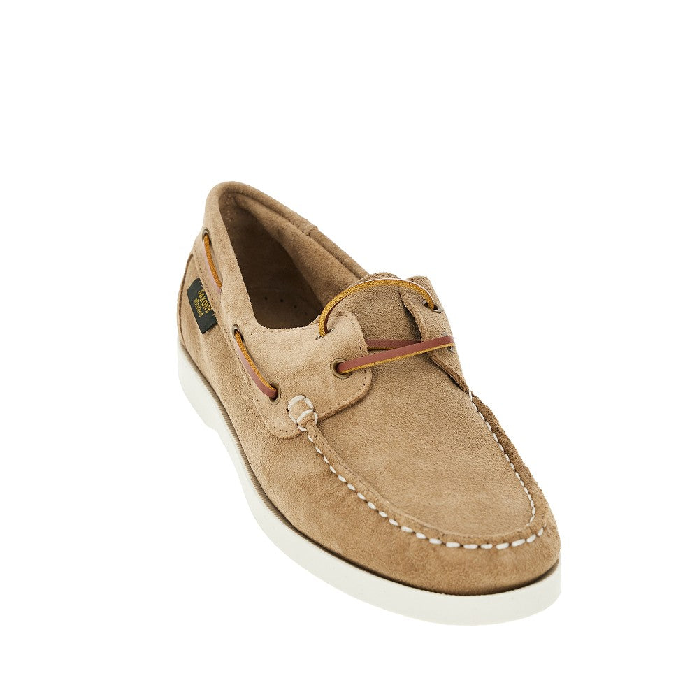 'Islay' suede leather boat shoes