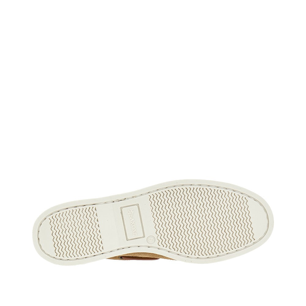 'Islay' suede leather boat shoes