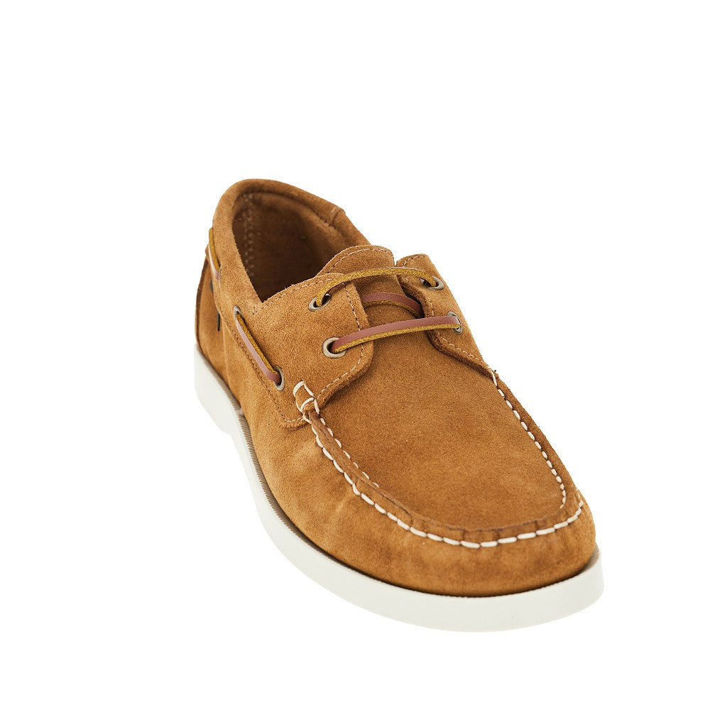 'Islay' suede leather boat shoes