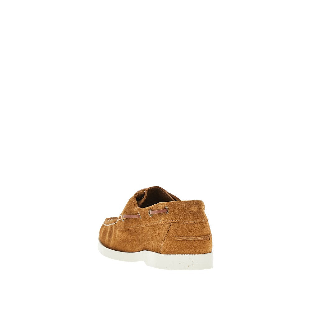 'Islay' suede leather boat shoes