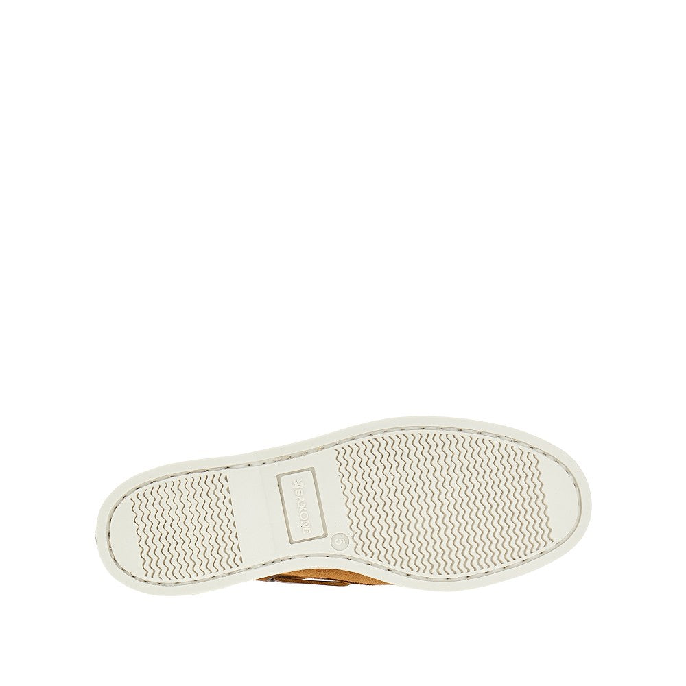 'Islay' suede leather boat shoes
