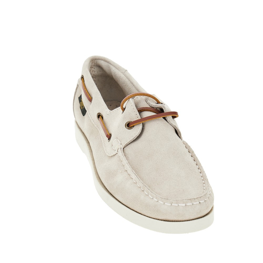'Islay' suede leather boat shoes