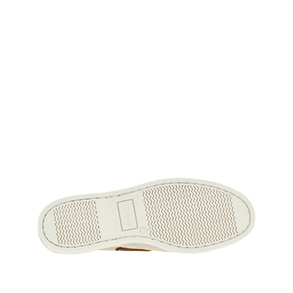 'Islay' suede leather boat shoes