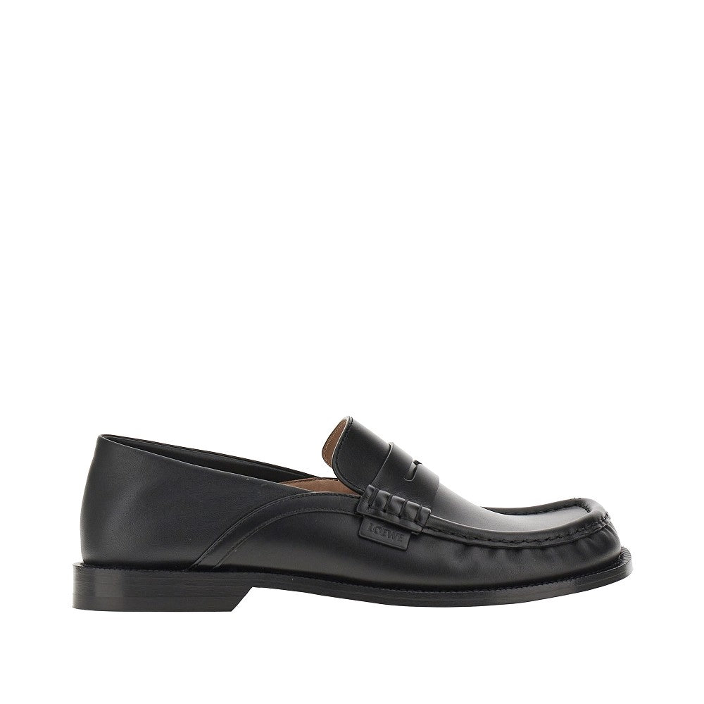 Waxed leather Campo Flap loafers