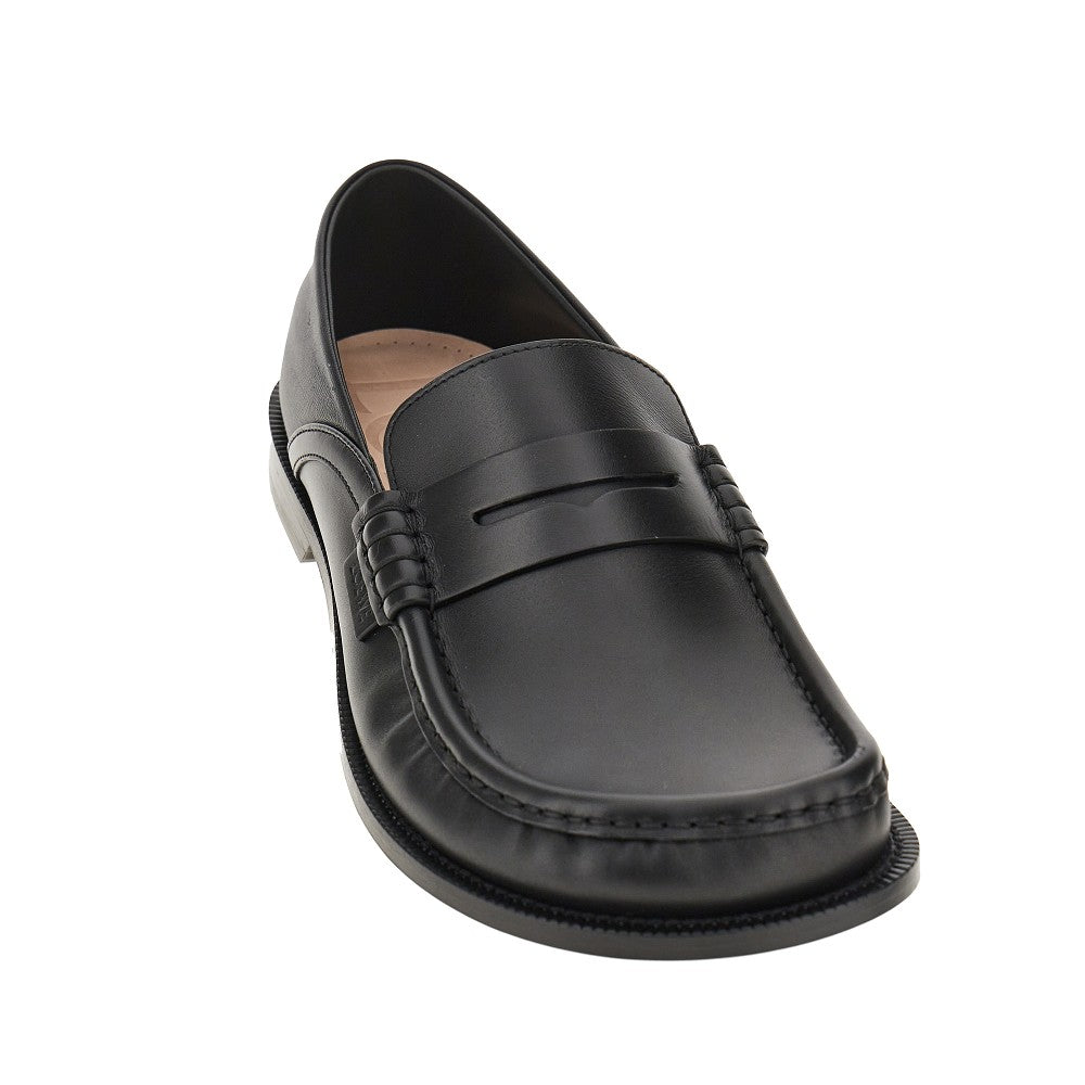 Waxed leather Campo Flap loafers