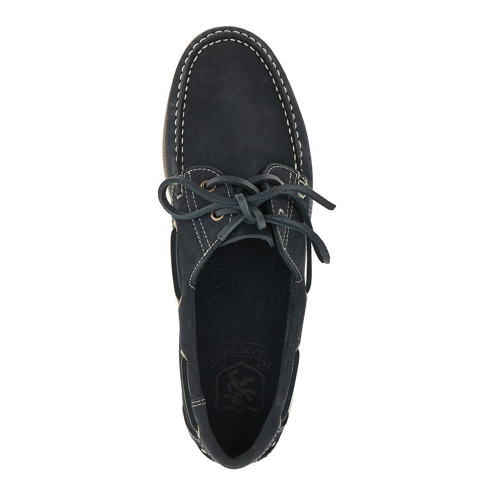 'Skye' Nubuck leather boat shoes