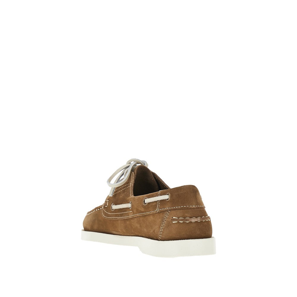 'Skye' Nubuck leather boat shoes